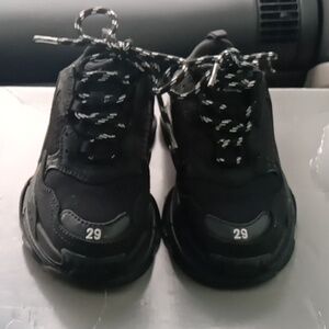 Balenciaga Kids Black Sneakers